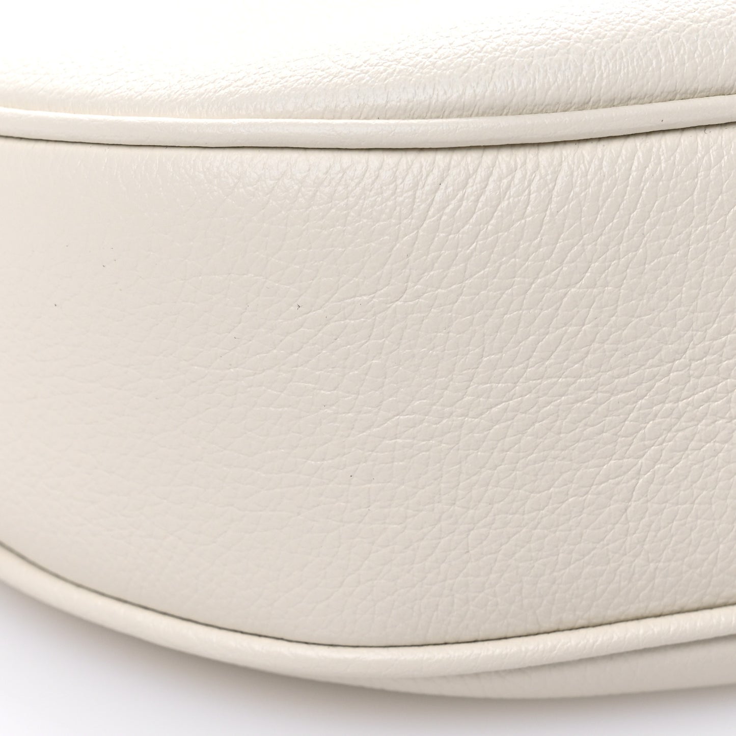 Supple Calfskin Cuir Triomphe Small Heloise Shoulder Bag White Cotton
