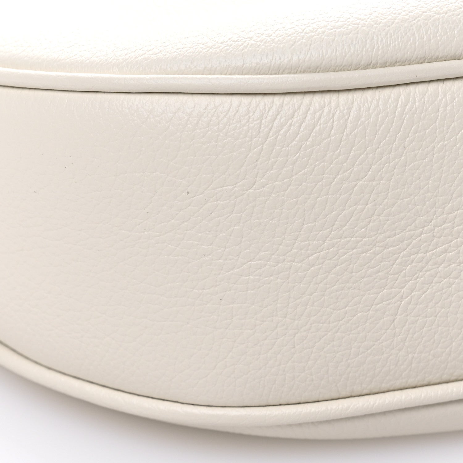 Celine Supple Calfskin Cuir Triomphe Small Heloise Shoulder Bag White Cotton 9 of 10