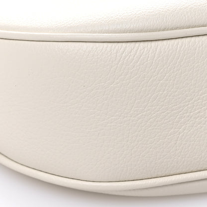 Celine Supple Calfskin Cuir Triomphe Small Heloise Shoulder Bag White Cotton 9 of 10
