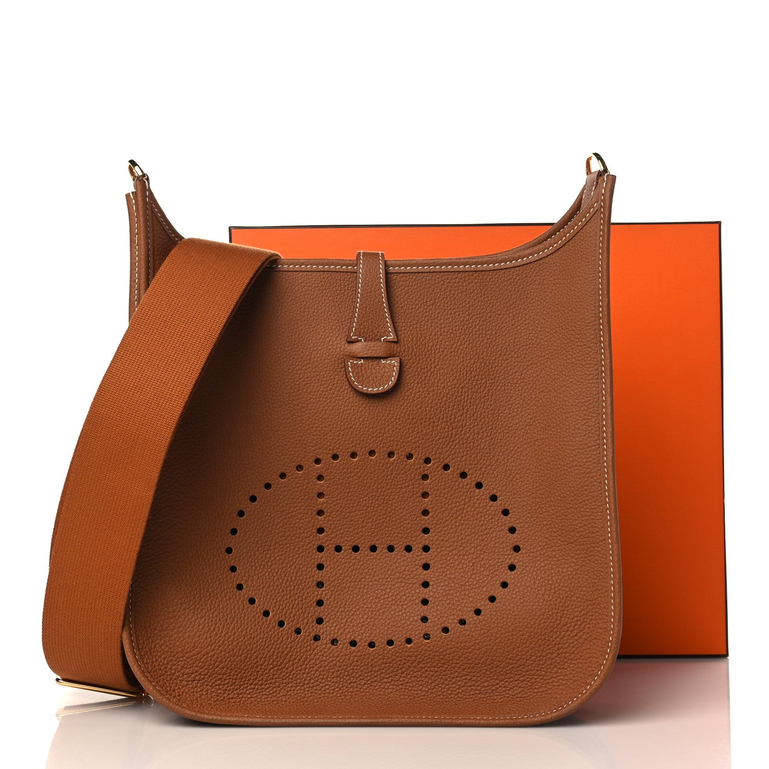 Hermes Taurillon Maurice Evelyne III PM Gold 9 of 9