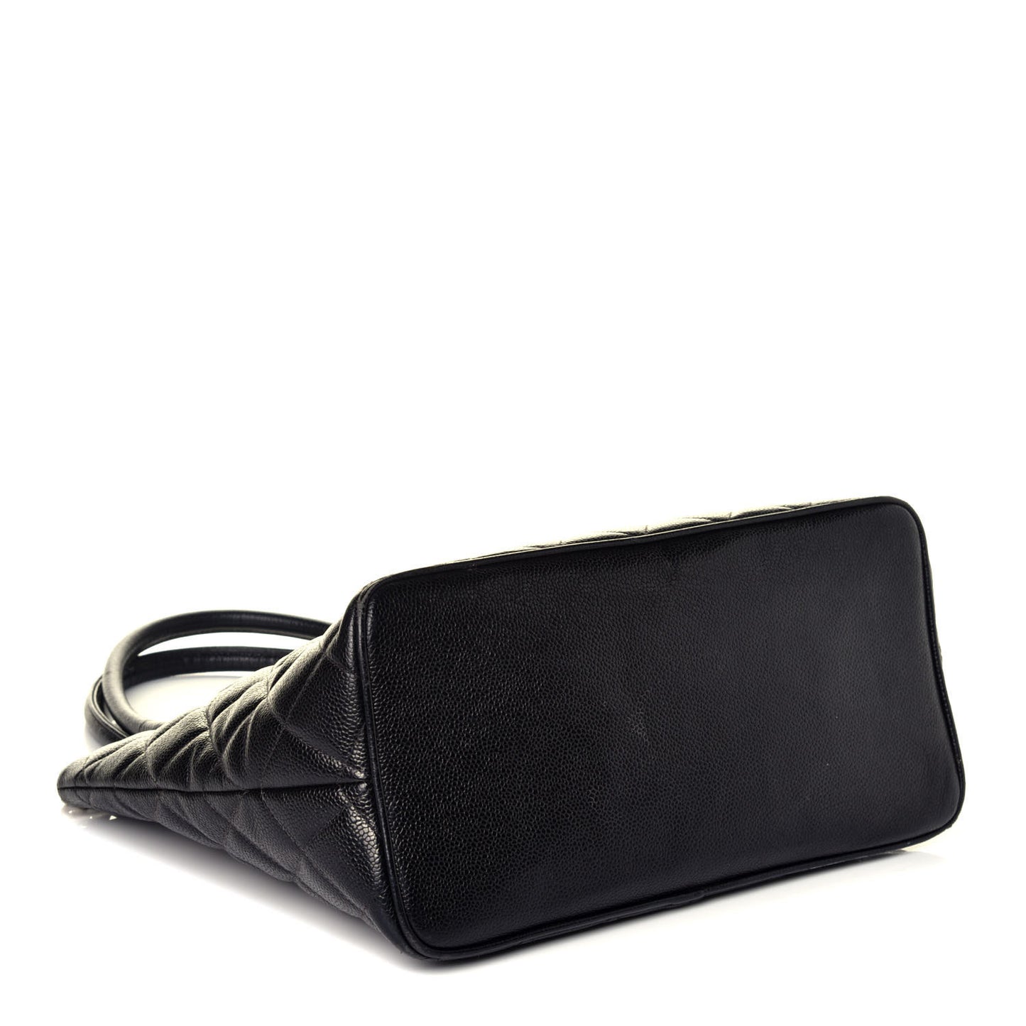 Caviar Quilted Medallion Tote Black