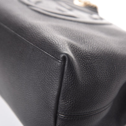 Gucci Pebbled Calfskin Medium Soho Chain Shoulder Bag Black 8 of 11