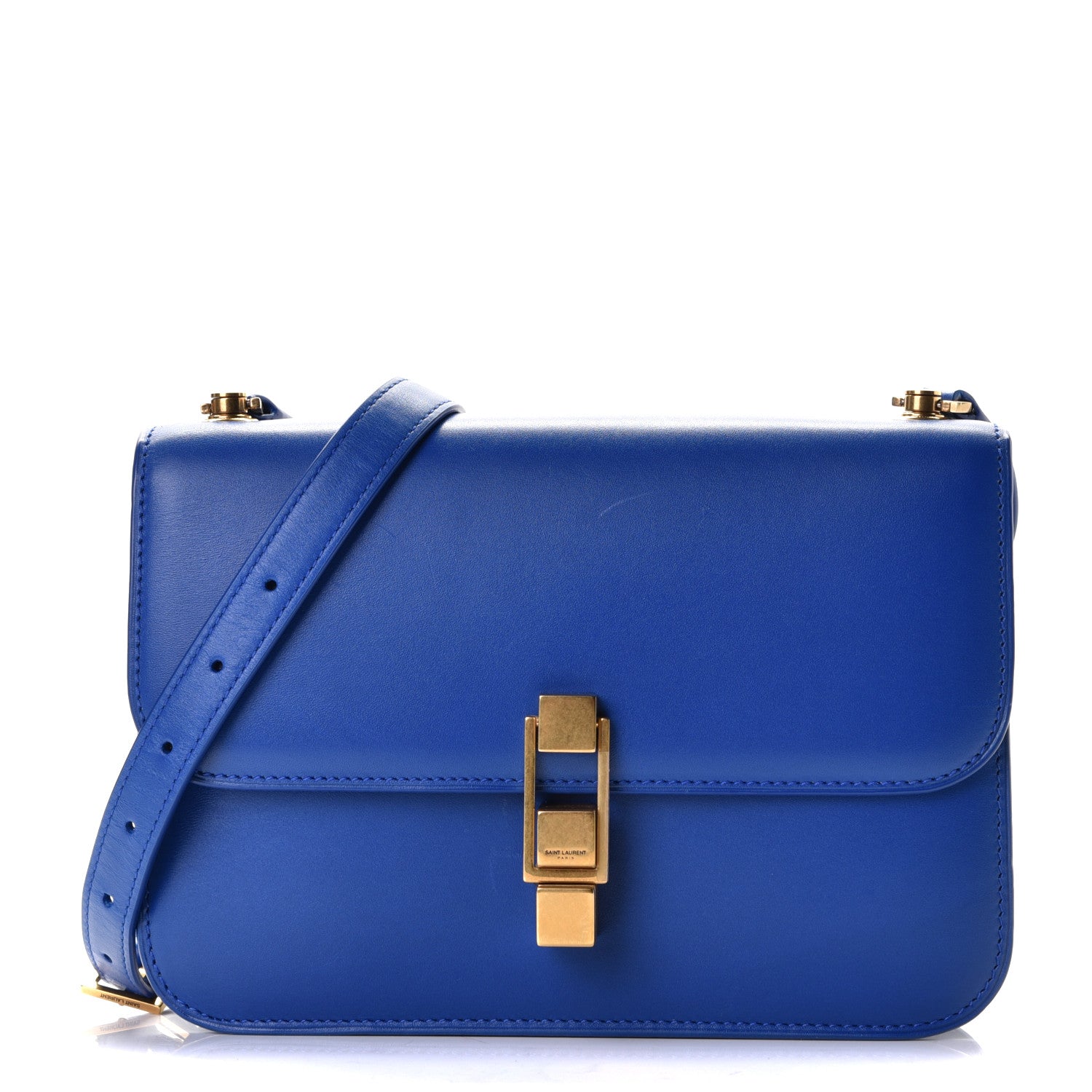 Saint Laurent Smooth Calfskin Carre Satchel Royal Blue 1 of 6