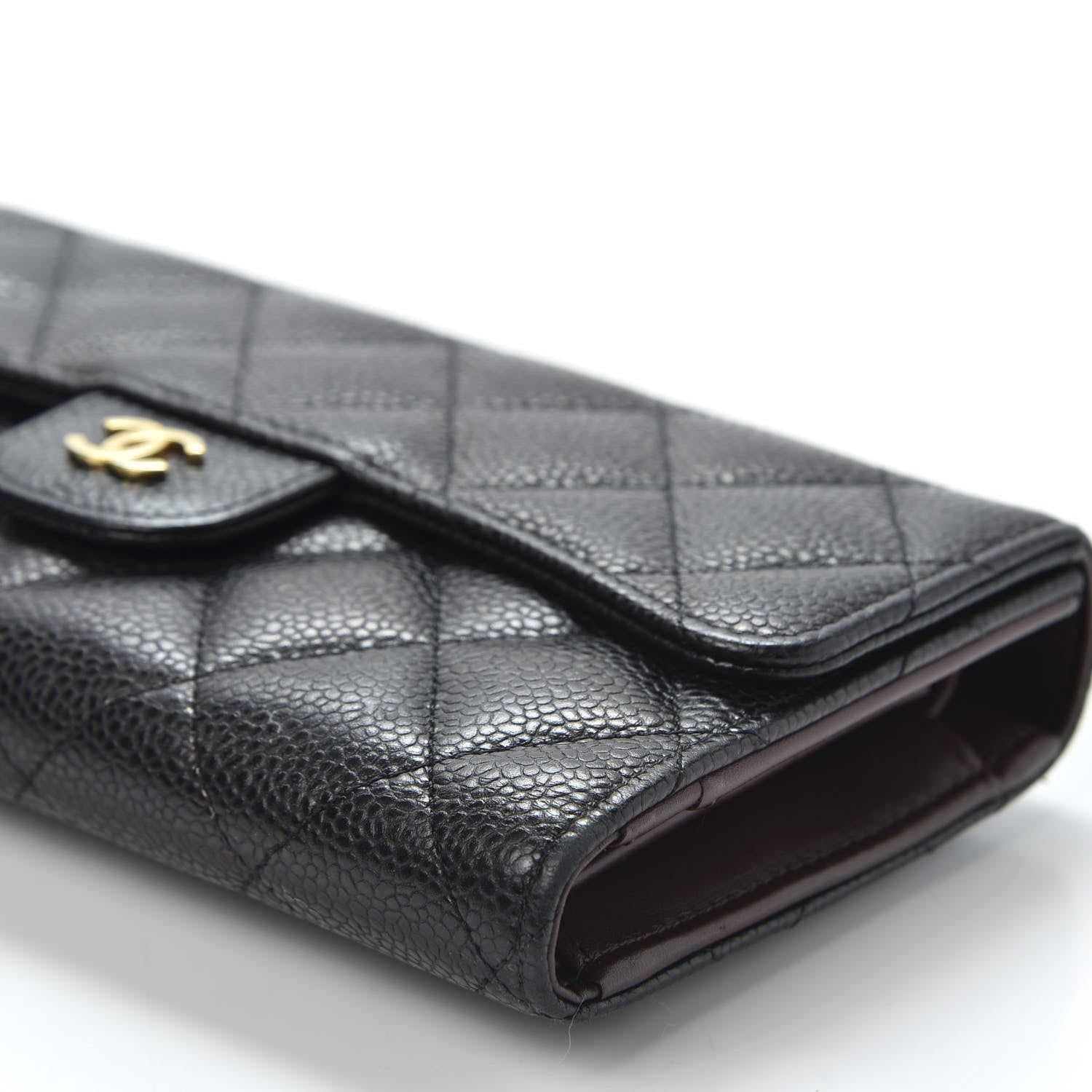Chanel Caviar Quilted Large Flap Wallet Black 6 of 10