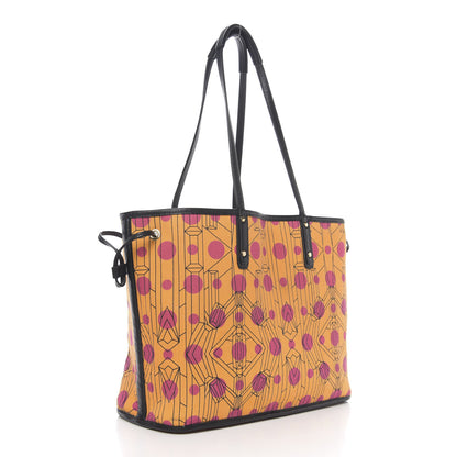 MCM Visetos Medium Project Reversible Shopper Tote White 4 of 14