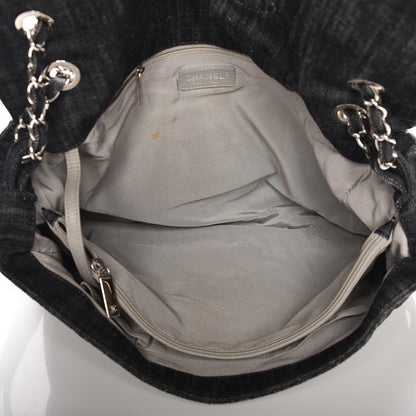 Chanel Denim Quilted Stretch Spirit Messenger Bag 8 of 13