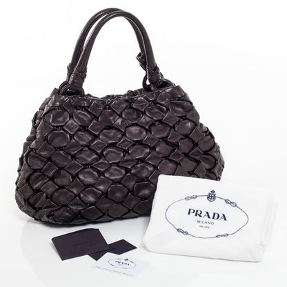Prada Vitellino Mordo Hobo Black 3 of 9