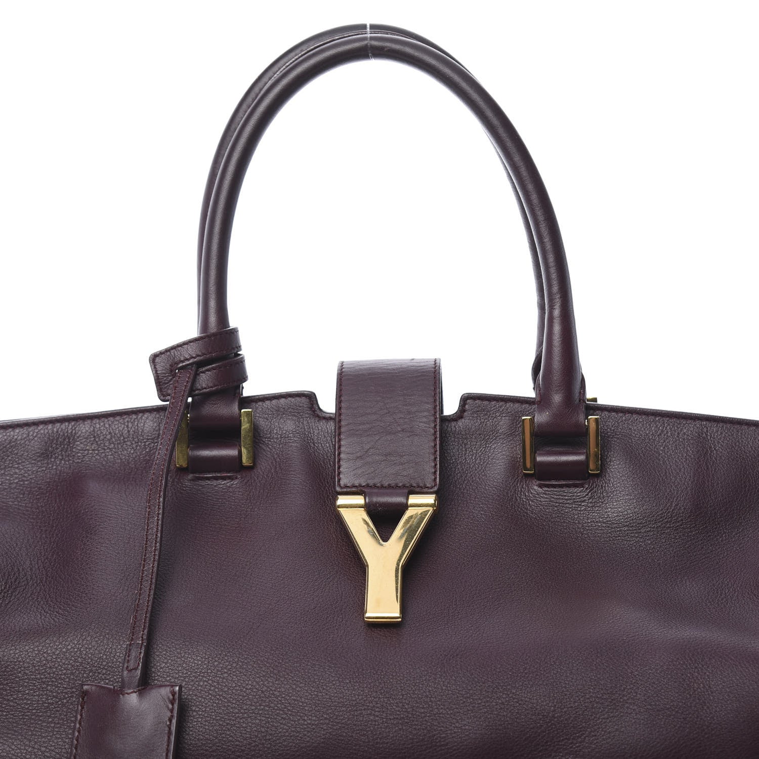 Saint Laurent Calfskin Medium Classic Y Cabas Bordeaux 9 of 12