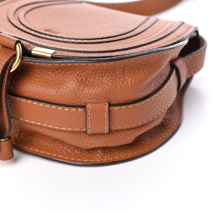 Chloe Calfskin Mini Marcie Round Crossbody Bag Tan 9 of 11