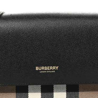 Burberry Grained Calfskin House Check Tartan Mix New Hampshire Black 6 of 8