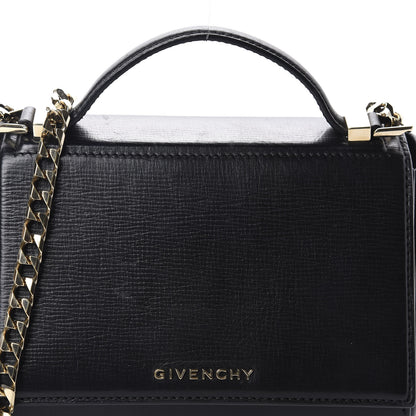 Givenchy Textured Calfskin Mini Pandora Box Chain Crossbody Bag Black 10 of 10