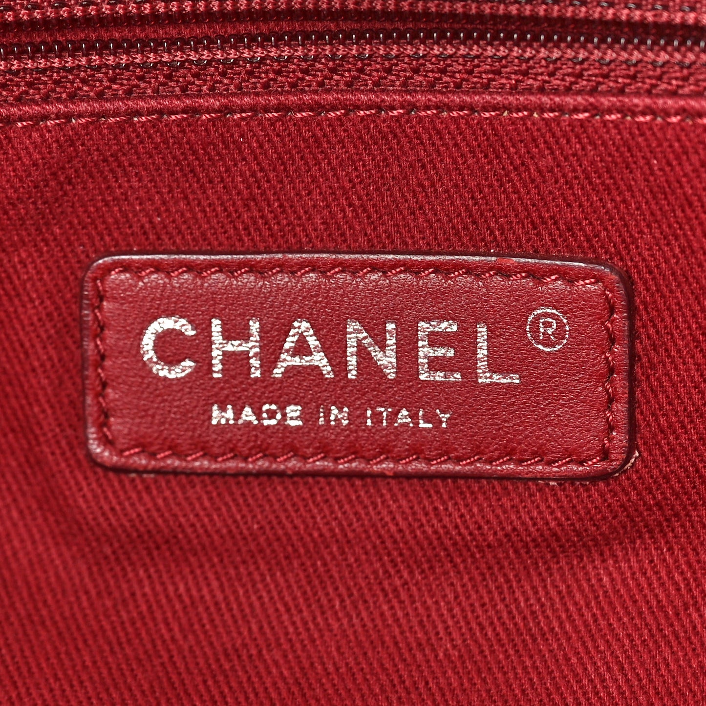 Canvas Medium Deauville Tote Red