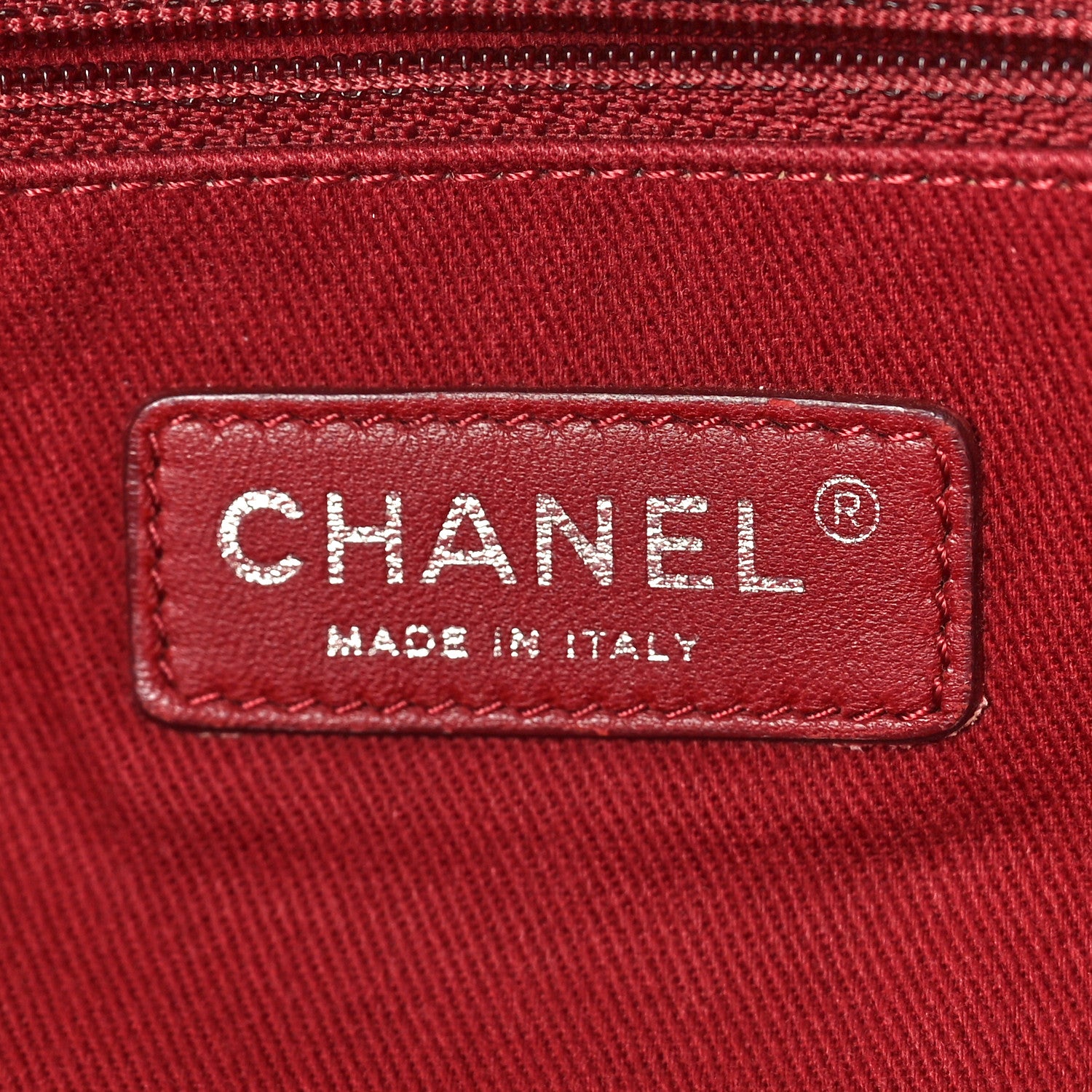 Chanel Canvas Medium Deauville Tote Red 6 of 16