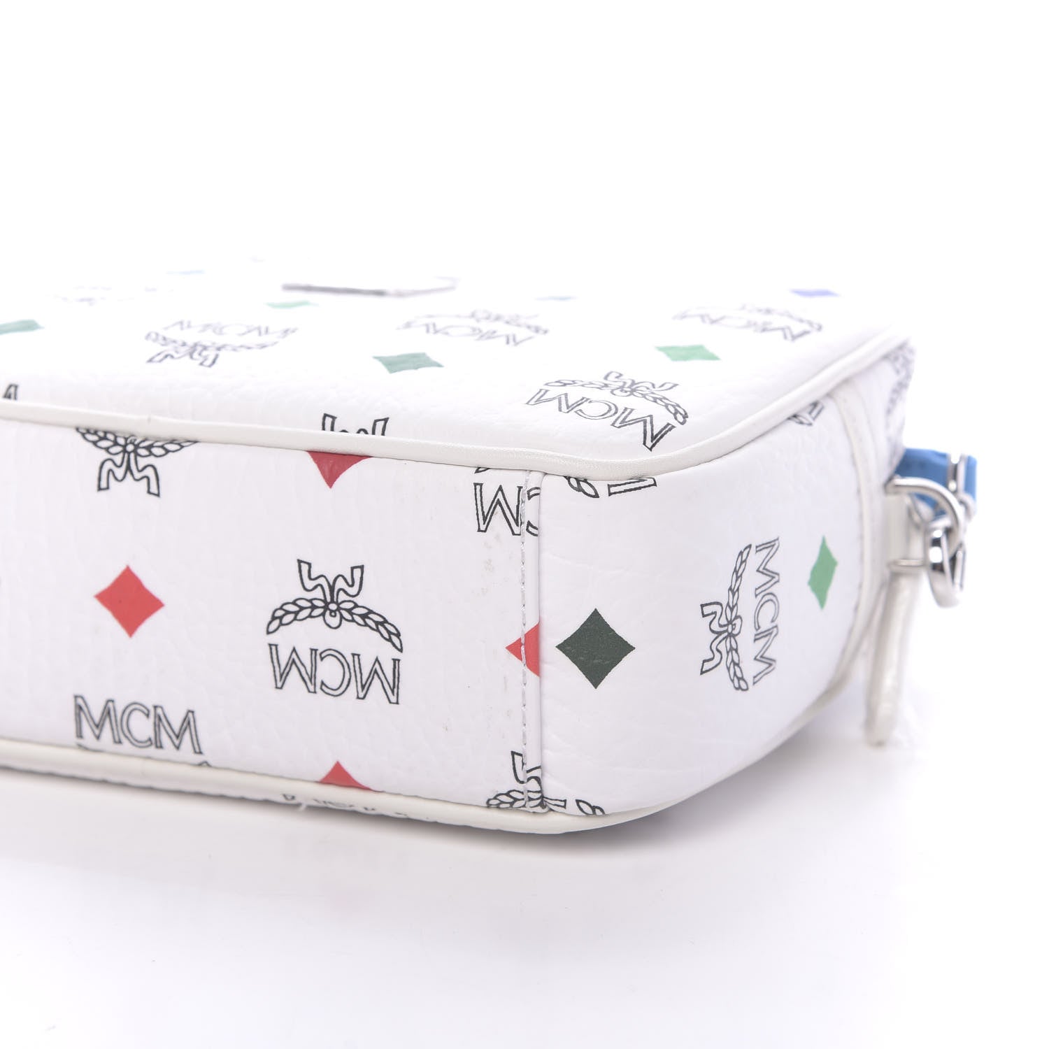 MCM Skyoptic Visetos Spectrum Diamond Camera Bag White 8 of 9