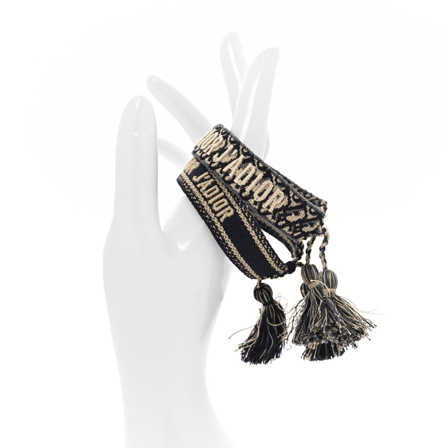 Woven Cotton J Adior Friendship Bracelet Set Navy