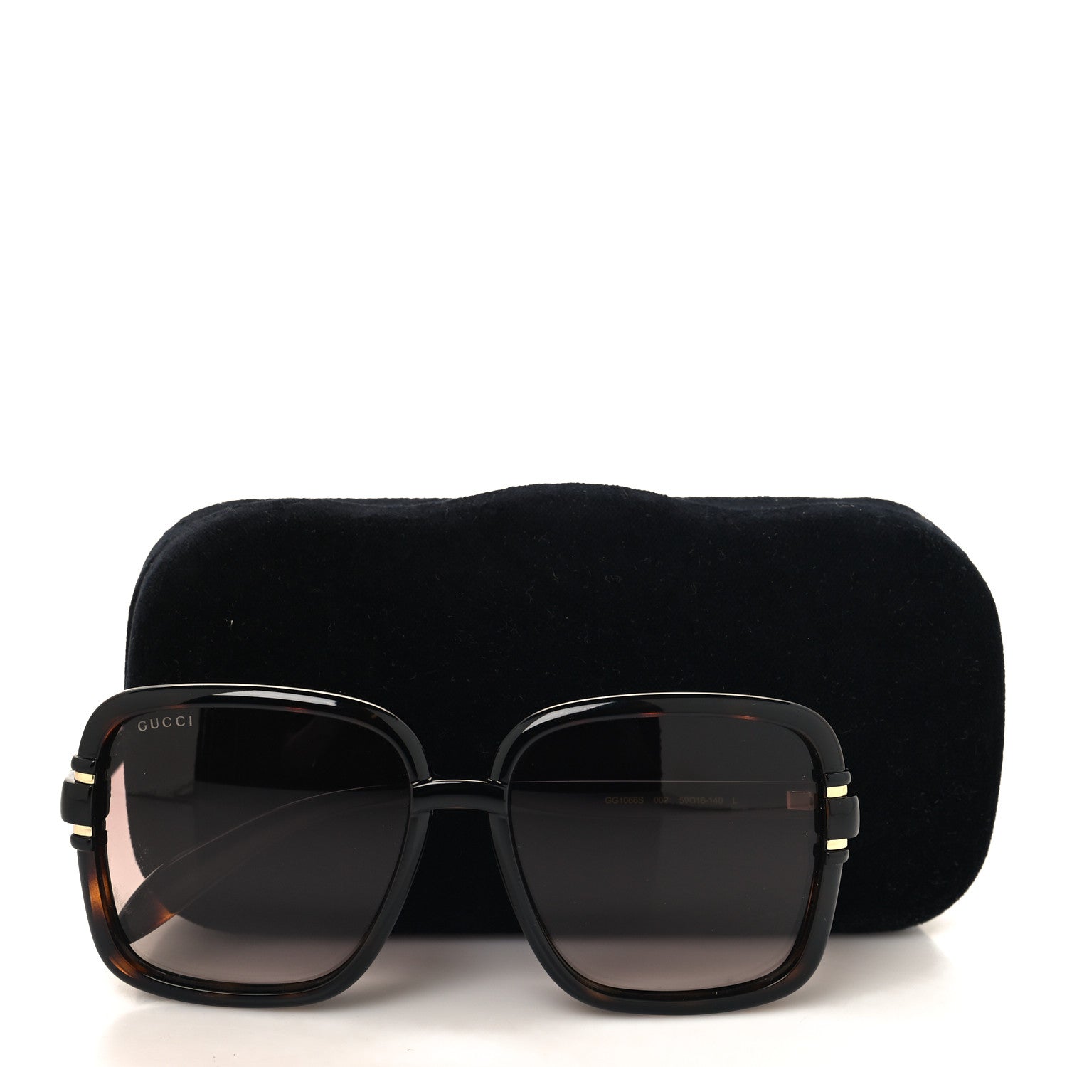 Gucci Acetate Interlocking G Square Sunglasses GG1066S Tortoise 8 of 8