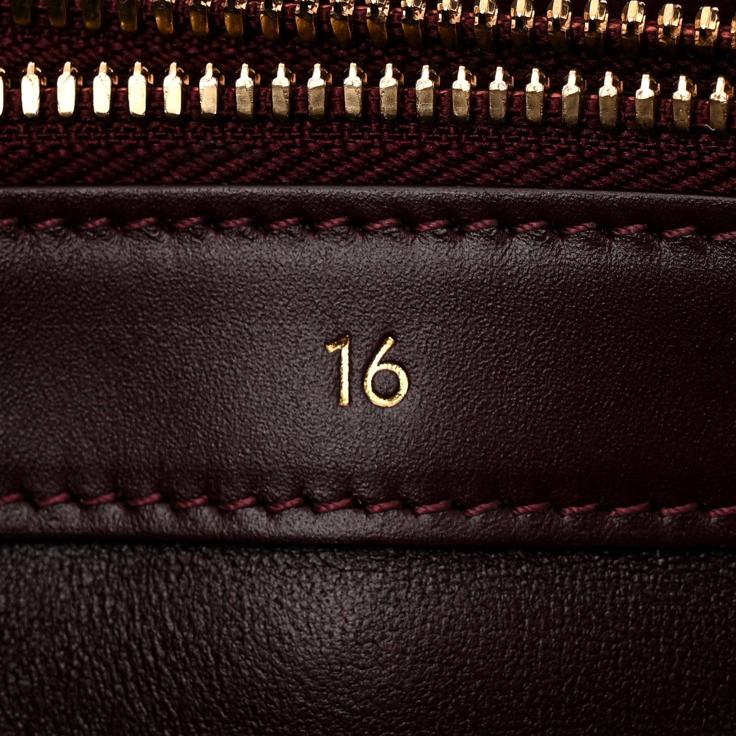 Satinated Calfskin Medium 16 Top Handle Bag Light Burgundy