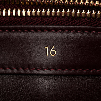 Celine Satinated Calfskin Medium 16 Top Handle Bag Light Burgundy 9 of 13
