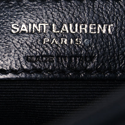 Saint Laurent Calfskin Matelasse Monogram Microstud Medium Niki Chain Satchel Black 6 of 10