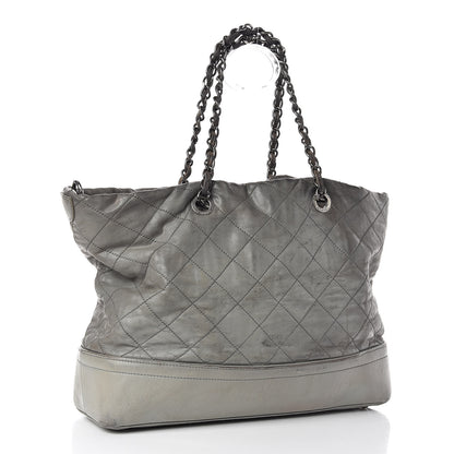 Chanel Iridescent Calfskin VIP Shopping Tote Grey 3 of 34