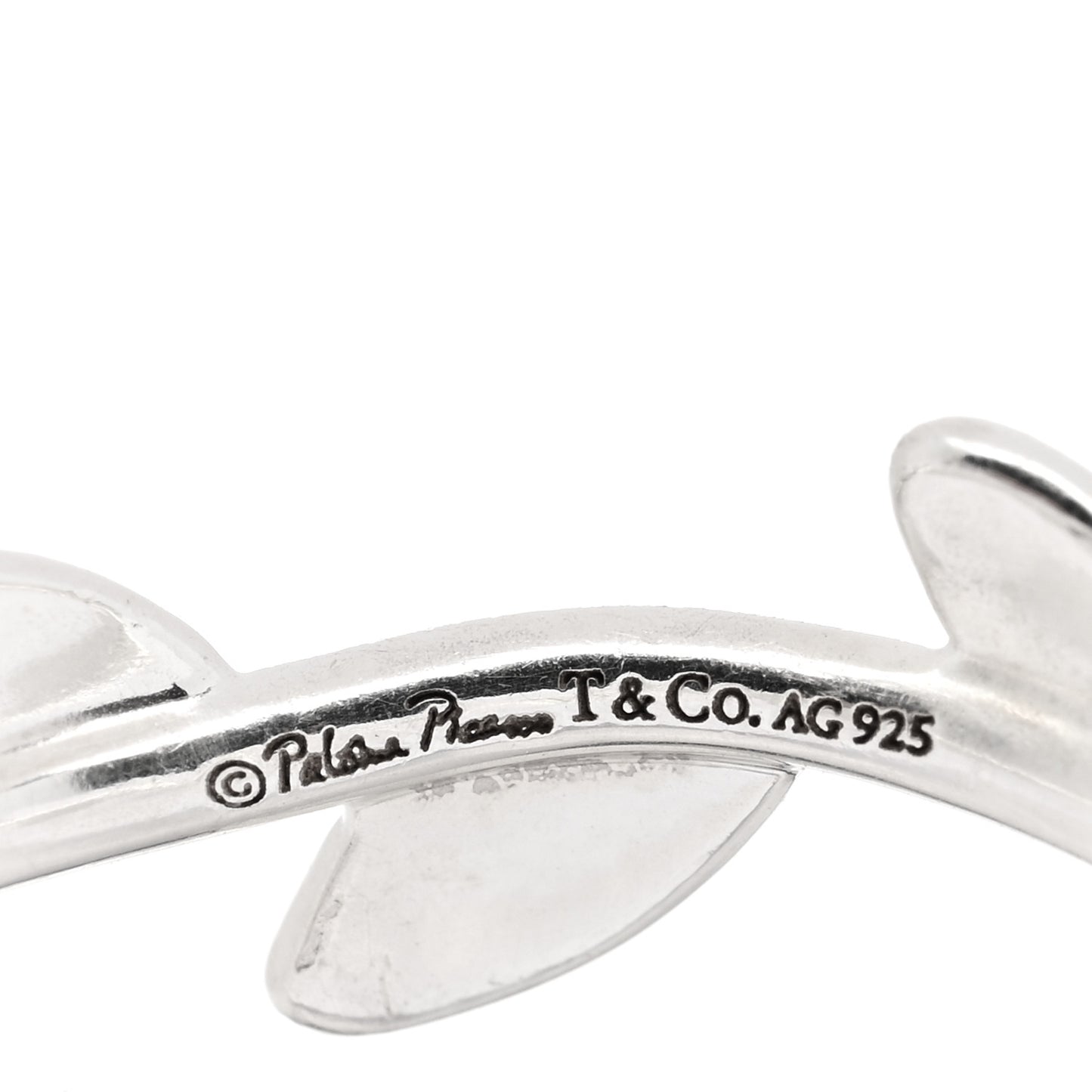 Sterling Silver Paloma Picasso Narrow Olive Leaf Band Ring 47 4
