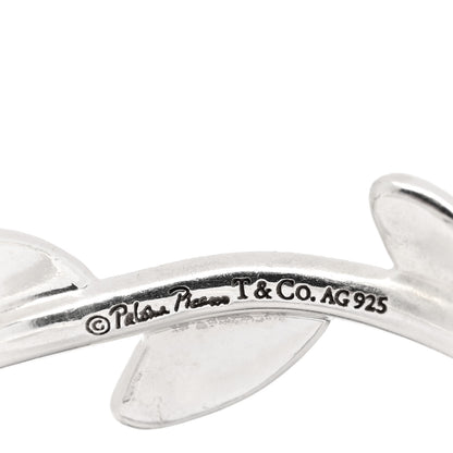 Tiffany Sterling Silver Paloma Picasso Narrow Olive Leaf Band Ring 47 4 4 of 5
