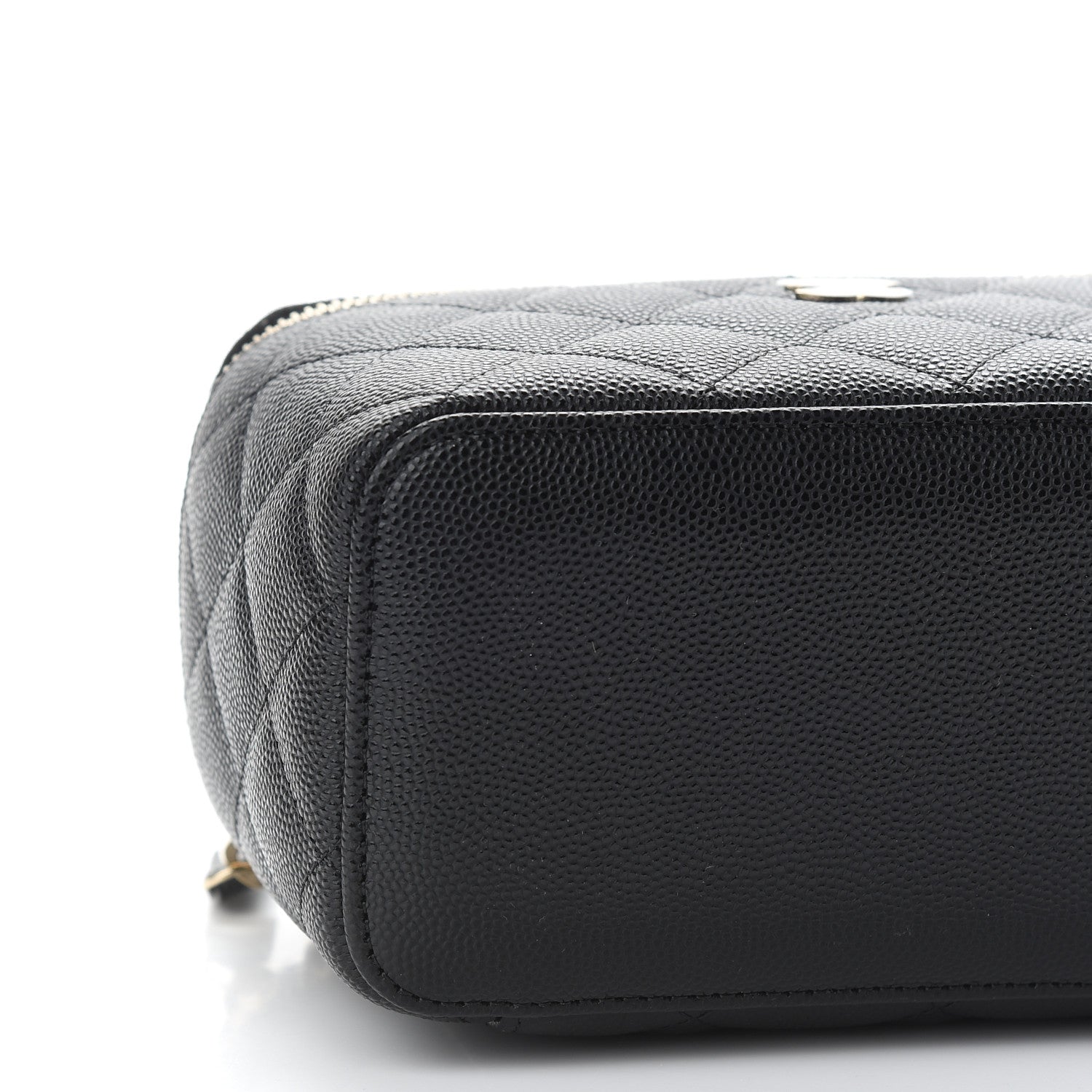 Chanel Caviar Quilted Small Vanity Case With Chain Black 8 of 9