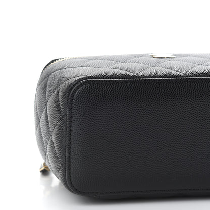 Chanel Caviar Quilted Small Vanity Case With Chain Black 8 of 9