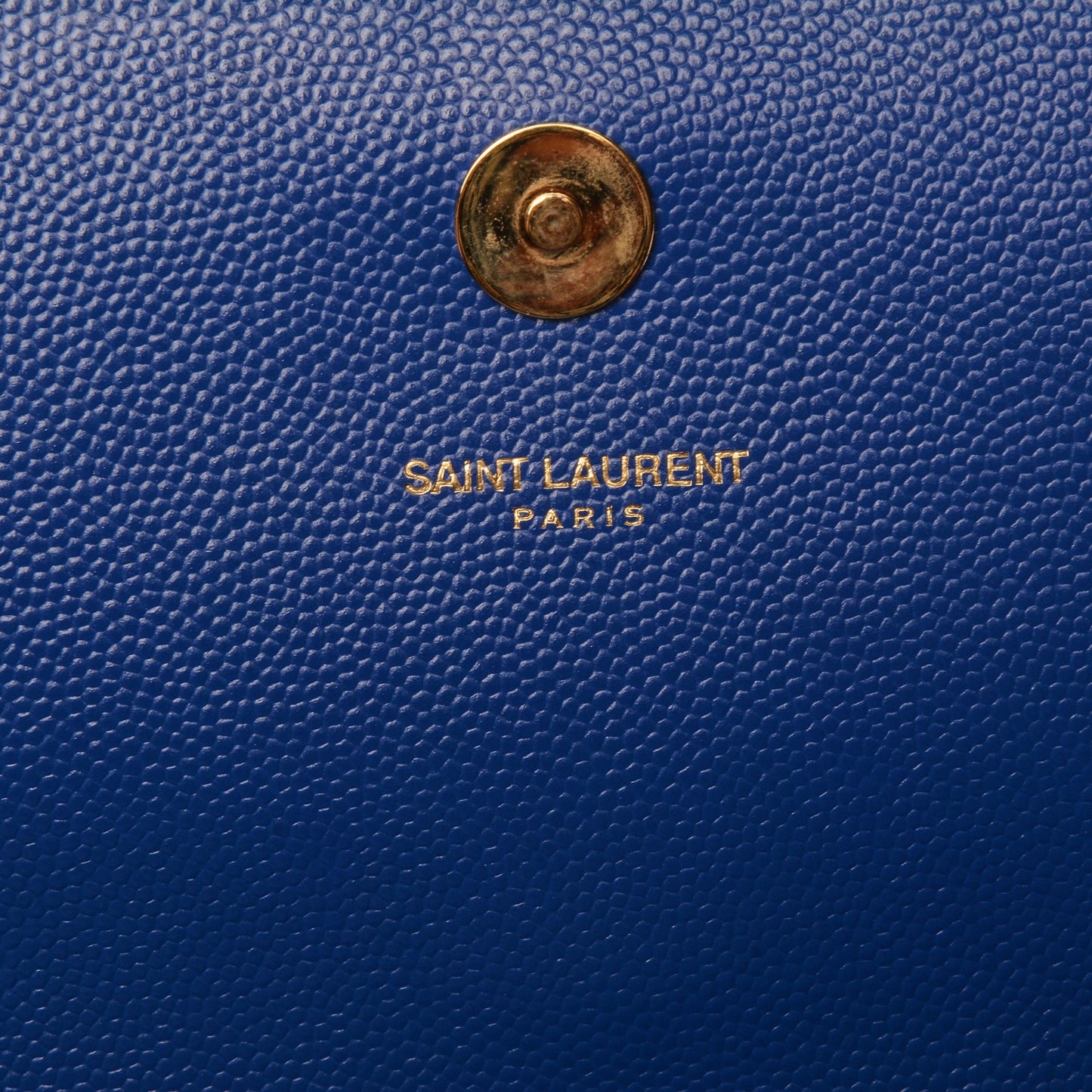 Grain De Poudre Classic Monogram Clutch Royal Blue