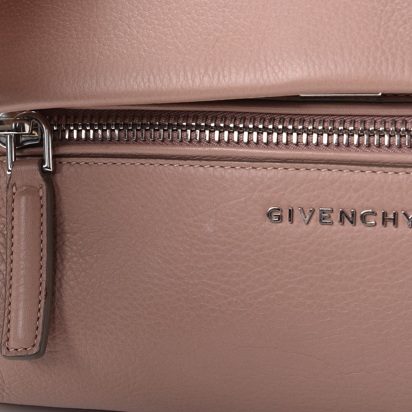 Calfskin Small Pandora Pure Flap Bag Powder Pink