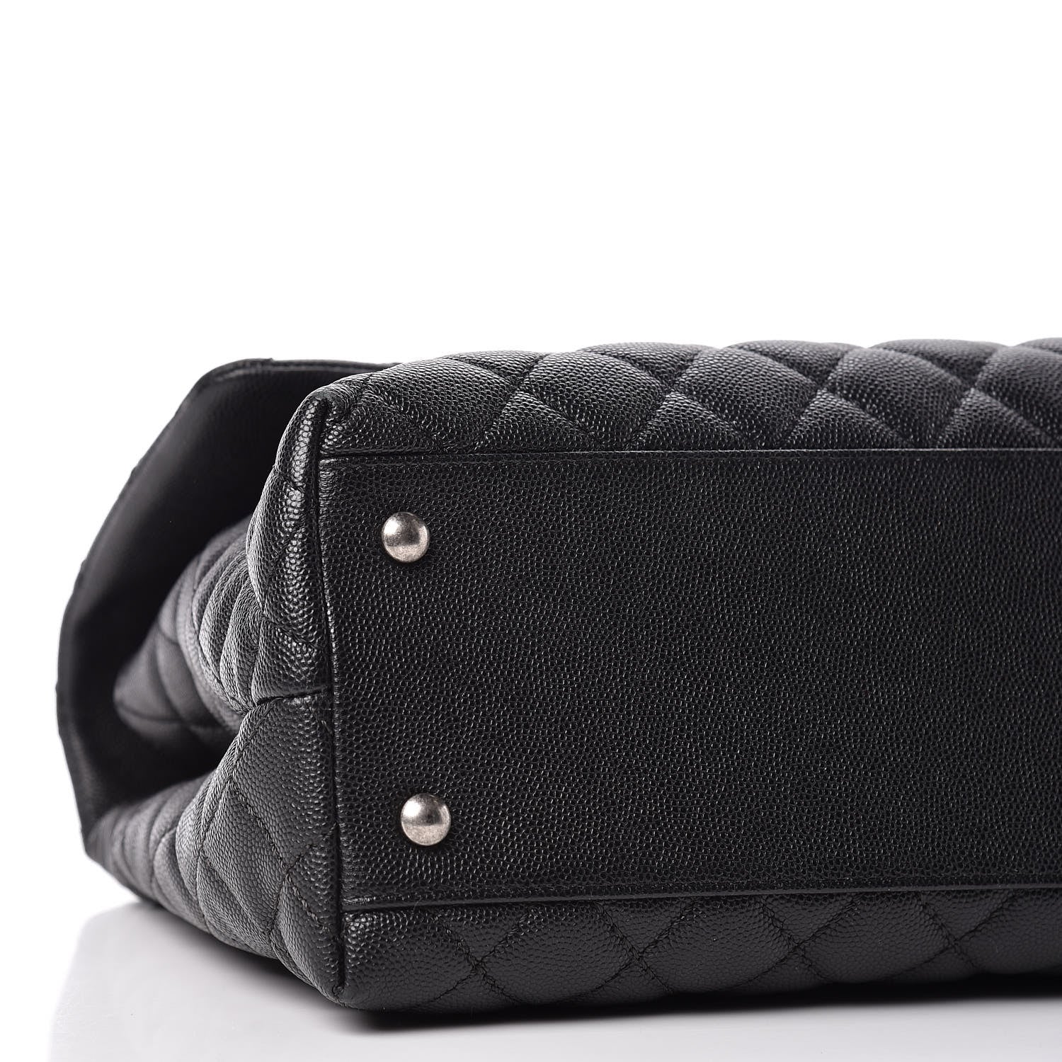Chanel Caviar Quilted Medium Coco Handle Flap Black 7 of 10