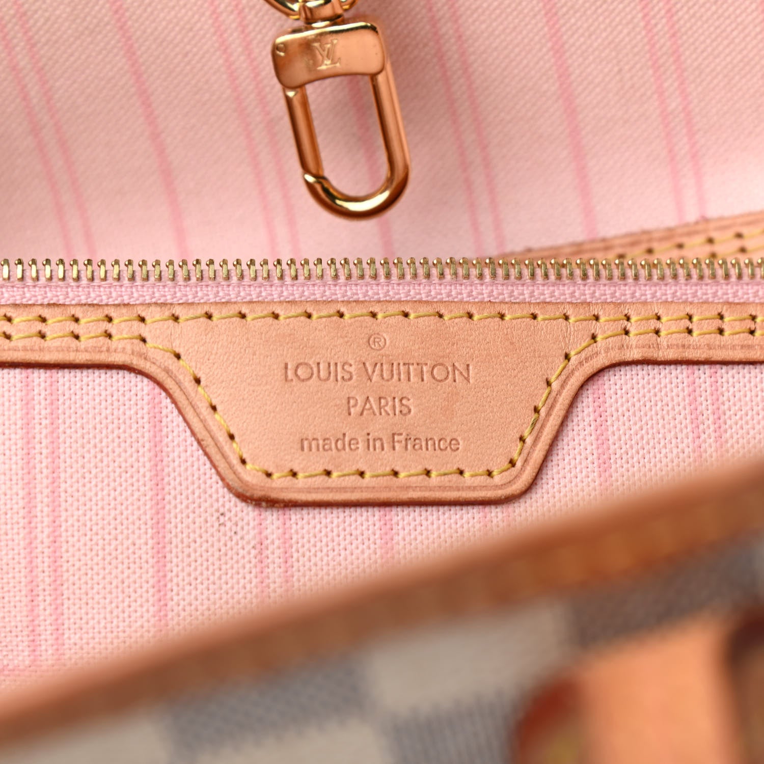 Louis Vuitton Damier Azur Neo Neverfull MM Rose Ballerine 6 of 9