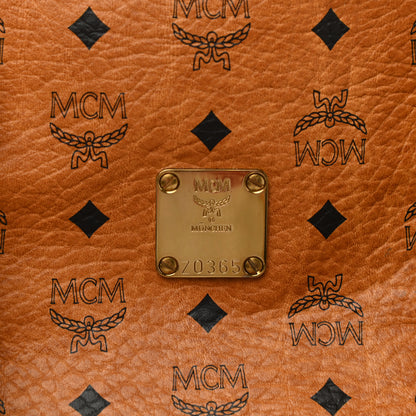 MCM Visetos Traveler Bag Cognac 7 of 9