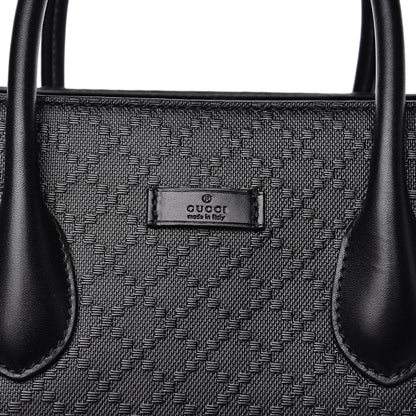 Gucci Calfskin Bright Diamante Large Top Handle Bag Black 10 of 10