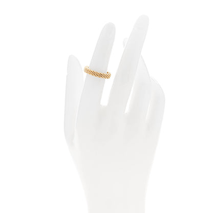 Tiffany 18K Yellow Gold Narrow Somerset Mesh Ring 49 4.75 2 of 4