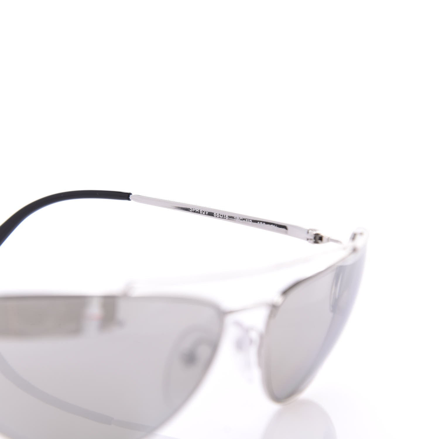 Prada Cat Eye Sunglasses SPR 62V Silver 5 of 7