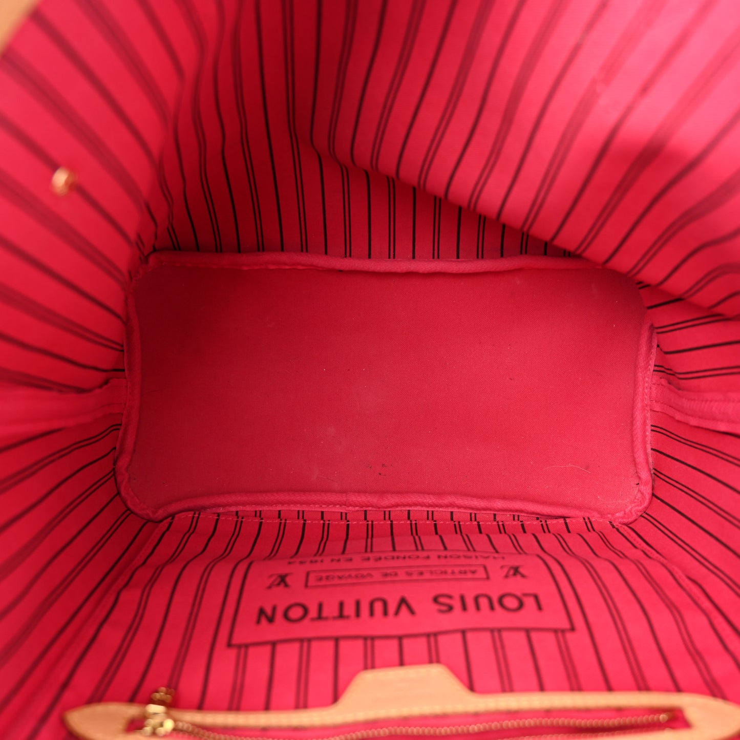 Monogram Bay Neverfull MM Rose Ballerine Poppy