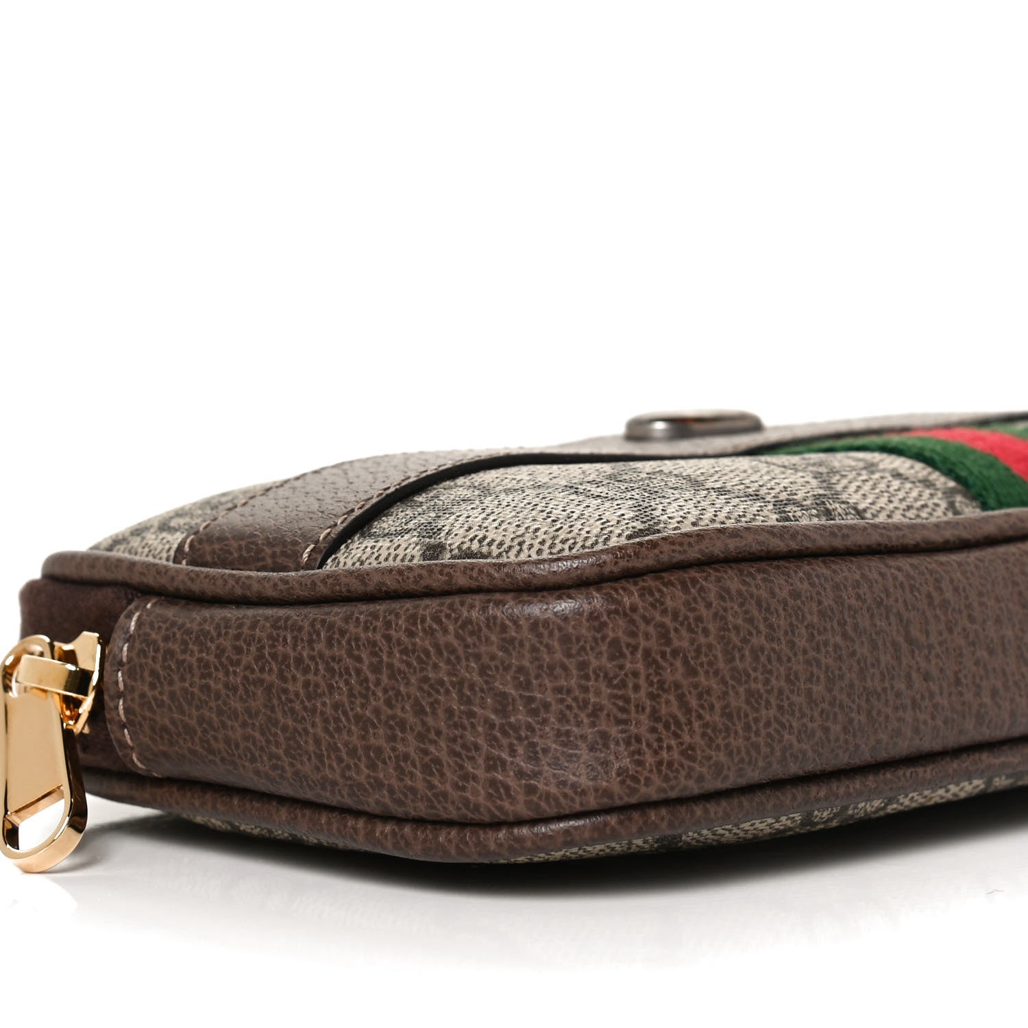 Gucci GG Supreme Monogram Ophidia Belted iPhone Case 95 38 Dark Brown 7 of 8