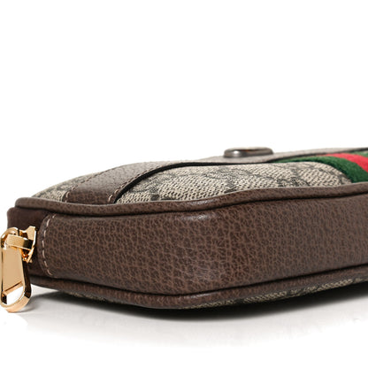 Gucci GG Supreme Monogram Ophidia Belted iPhone Case 95 38 Dark Brown 7 of 8