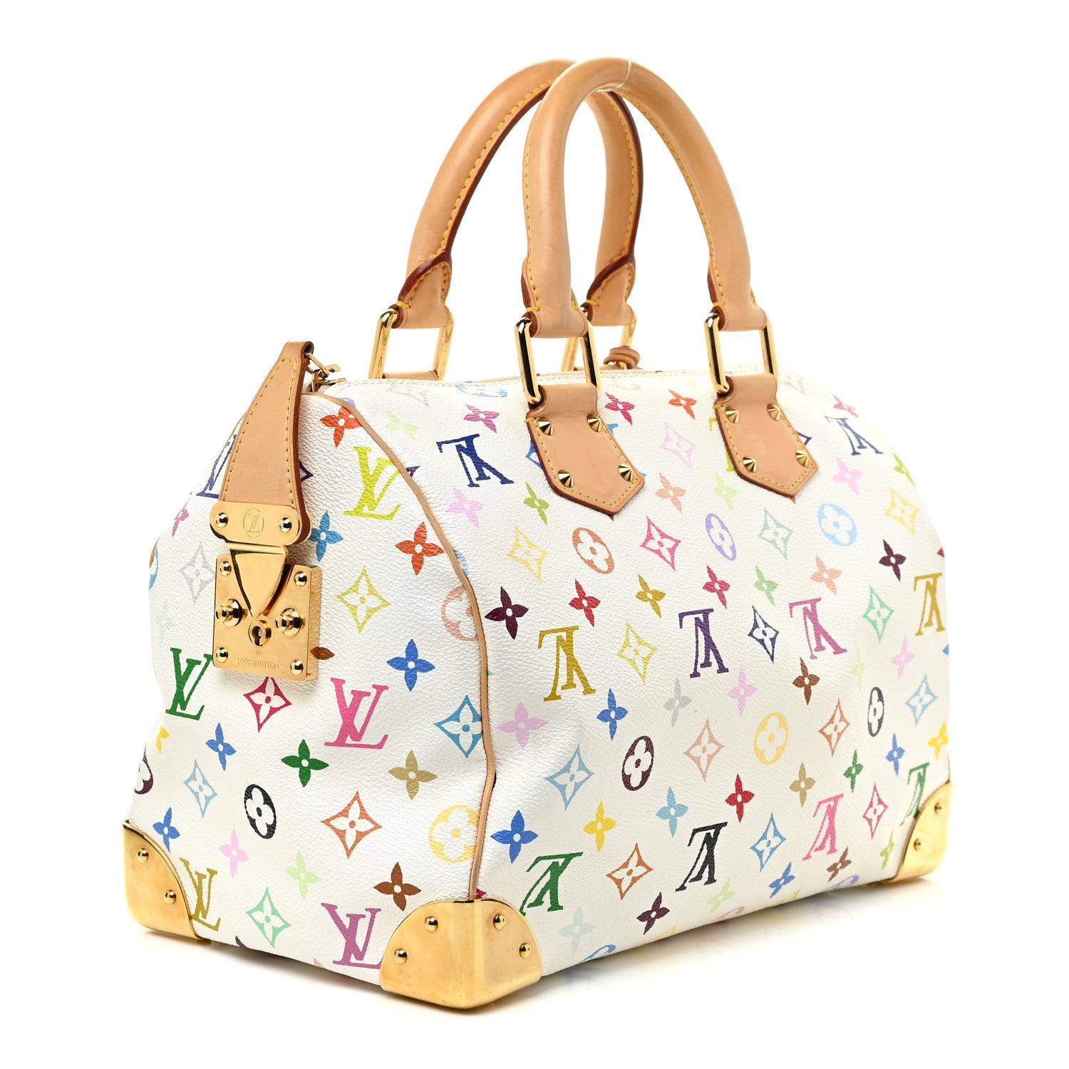 Louis Vuitton Monogram Multicolor Speedy 30 White 3 of 21