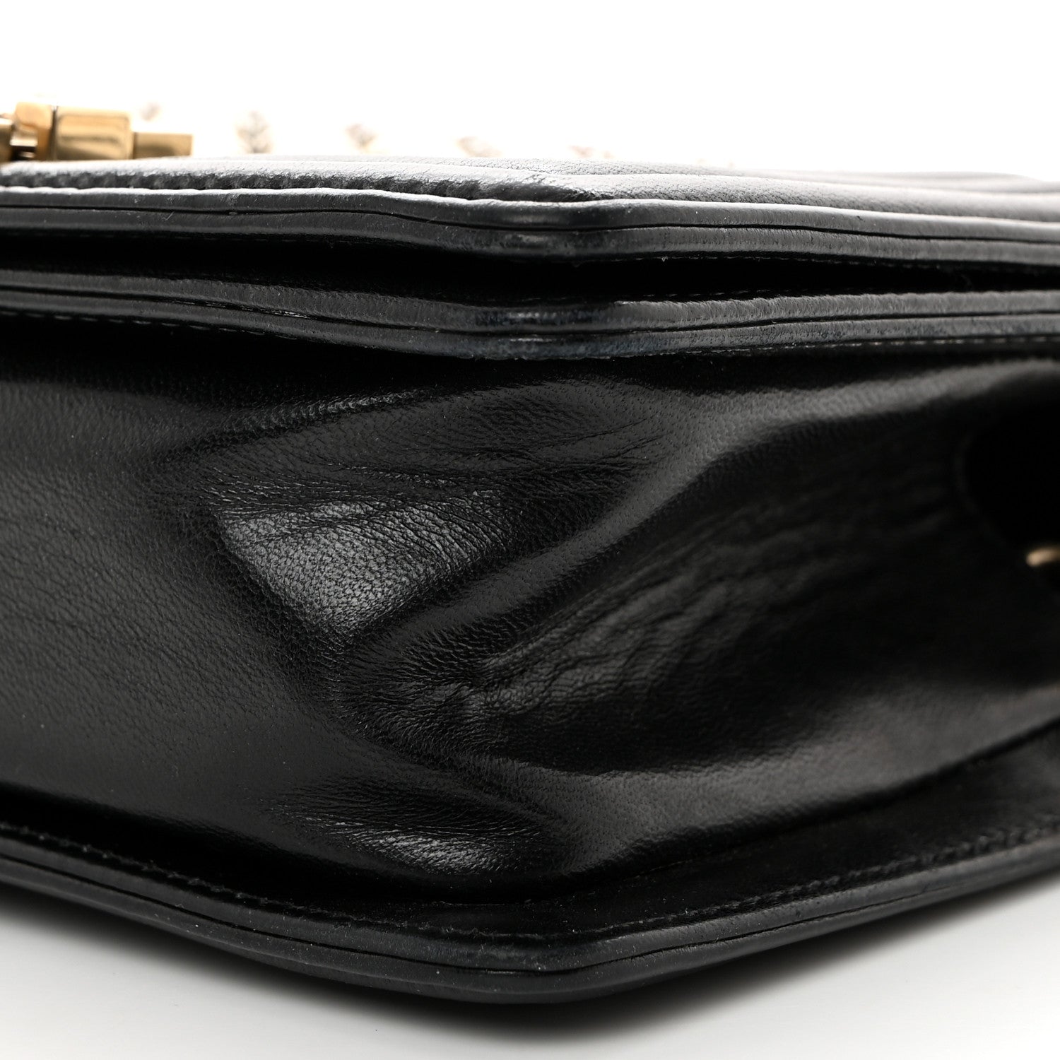 Chanel Lambskin Tile Embroidered Small Brasserie Mosaic Boy Flap Black Multicolor 10 of 10