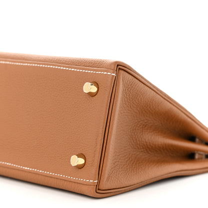 Hermes Togo Kelly Retourne 25 Gold 10 of 11