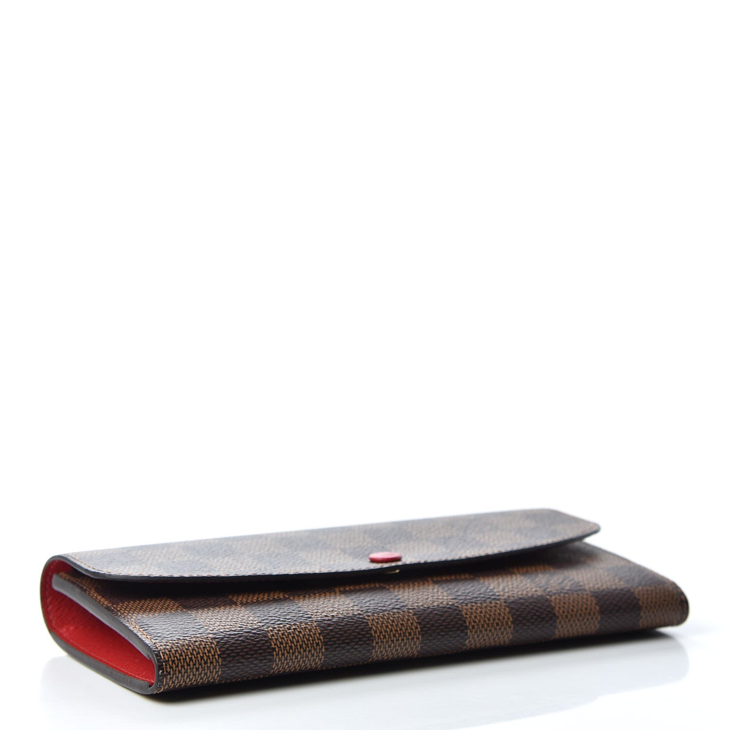 Louis Vuitton Damier Ebene Emilie Wallet Red 4 of 7