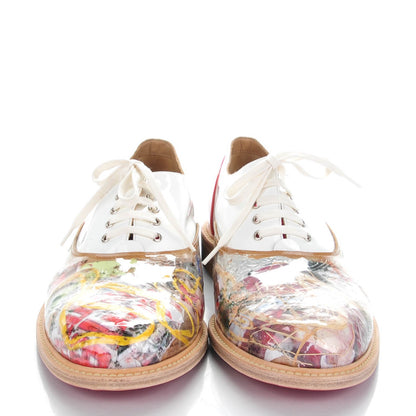 Christian Louboutin Vinyl Patent Calfskin Havana Trash Mens Flat Oxfords 42.5 Multicolor 2 of 8
