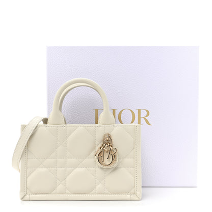 Christian Dior Calfksin Macrocannage Mini Book Tote White 12 of 12