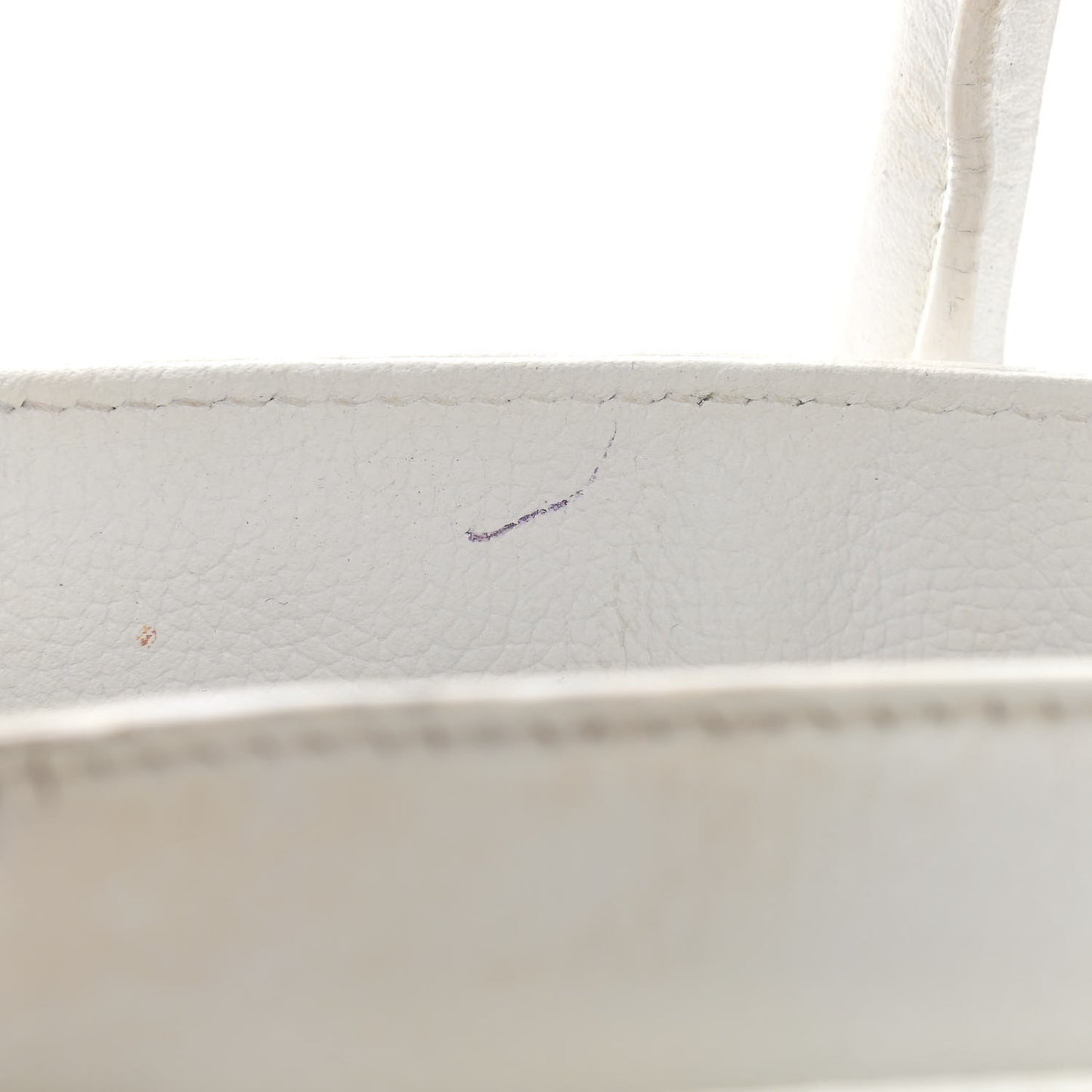 Calfskin Cerf Executive Shopper Tote White