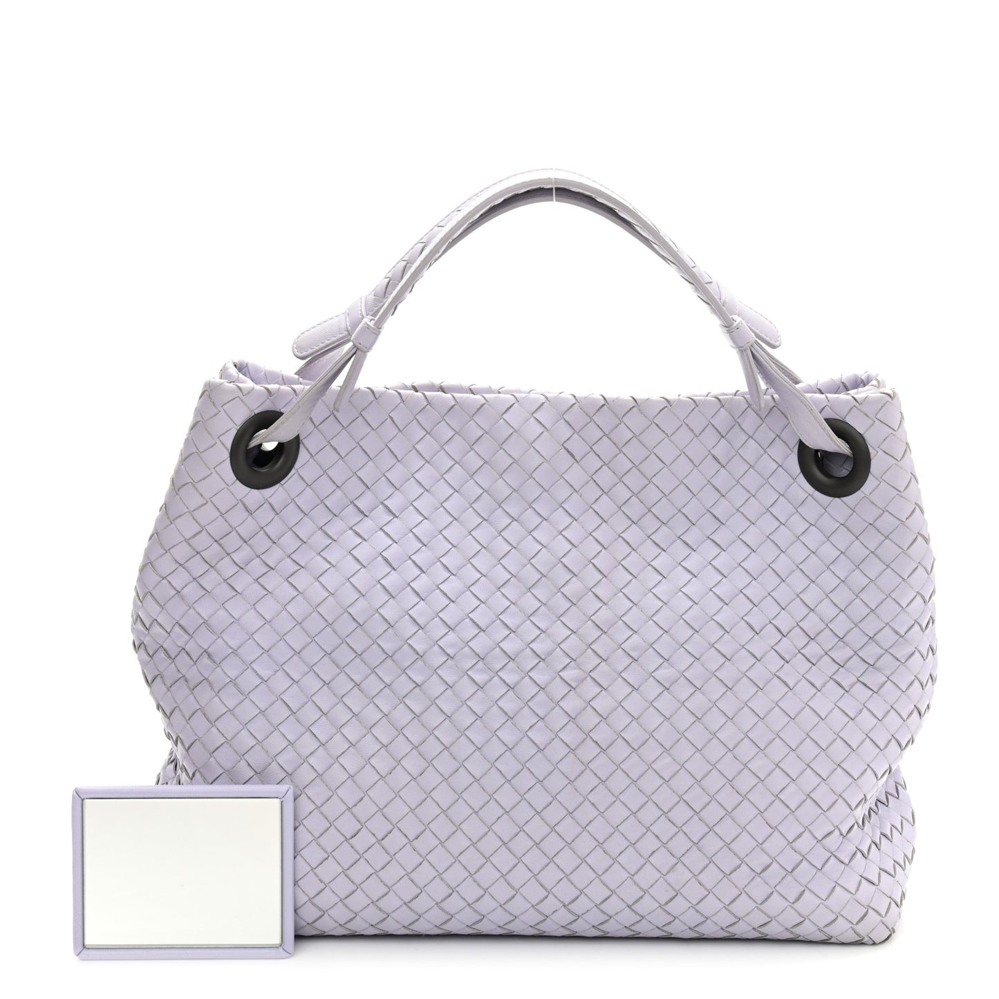 Nappa Intrecciato Medium Garda Bag Zinc