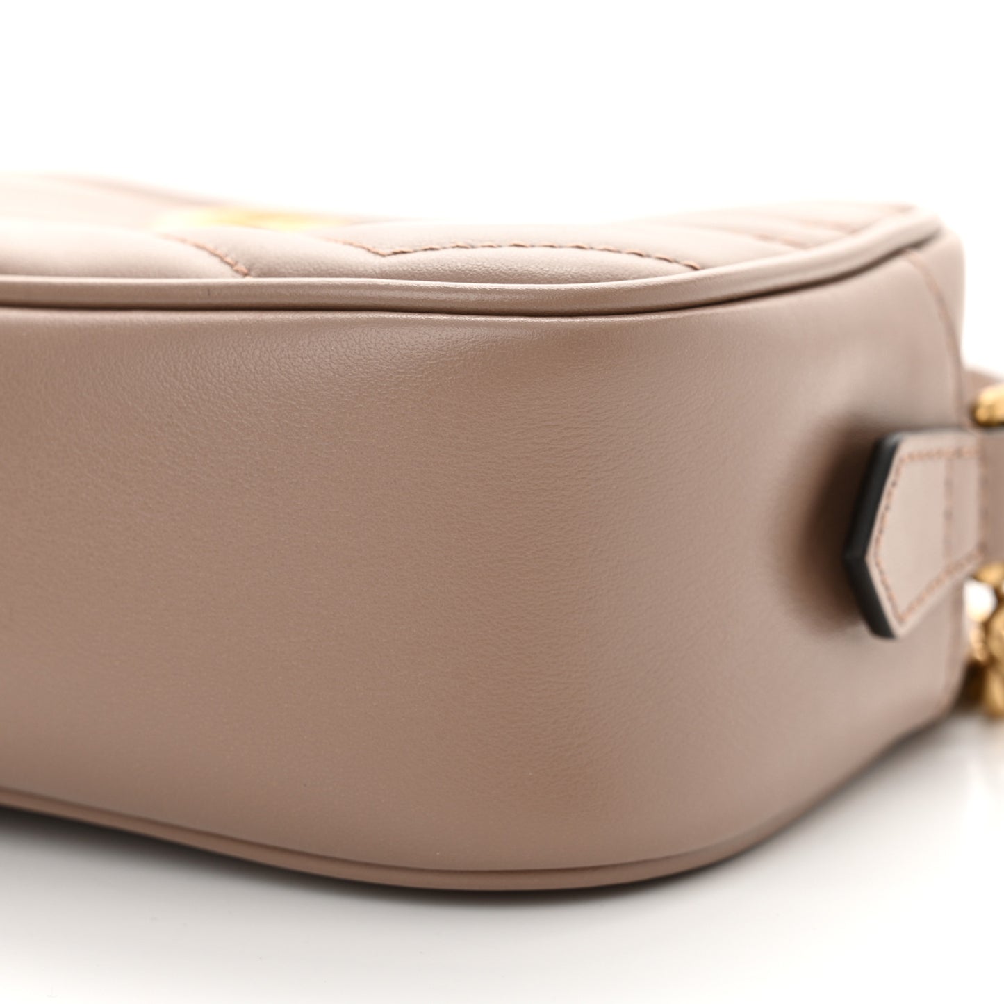 Calfskin Matelasse Mini GG Marmont Chain Shoulder Bag Porcelain Rose