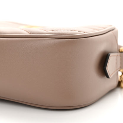 Gucci Calfskin Matelasse Mini GG Marmont Chain Shoulder Bag Porcelain Rose 10 of 11