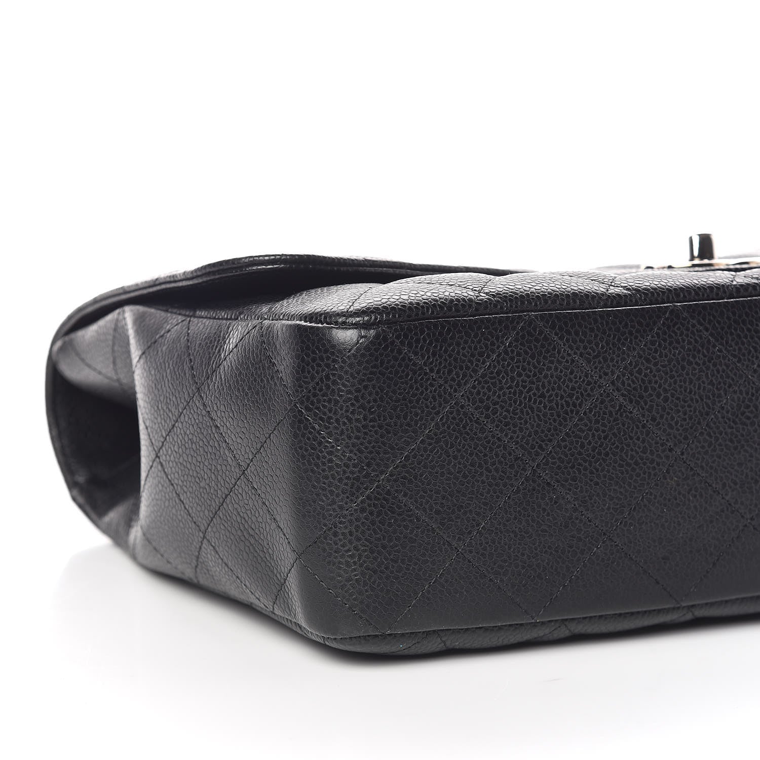 Chanel Caviar Quilted Jumbo Single Flap Black 6 of 11